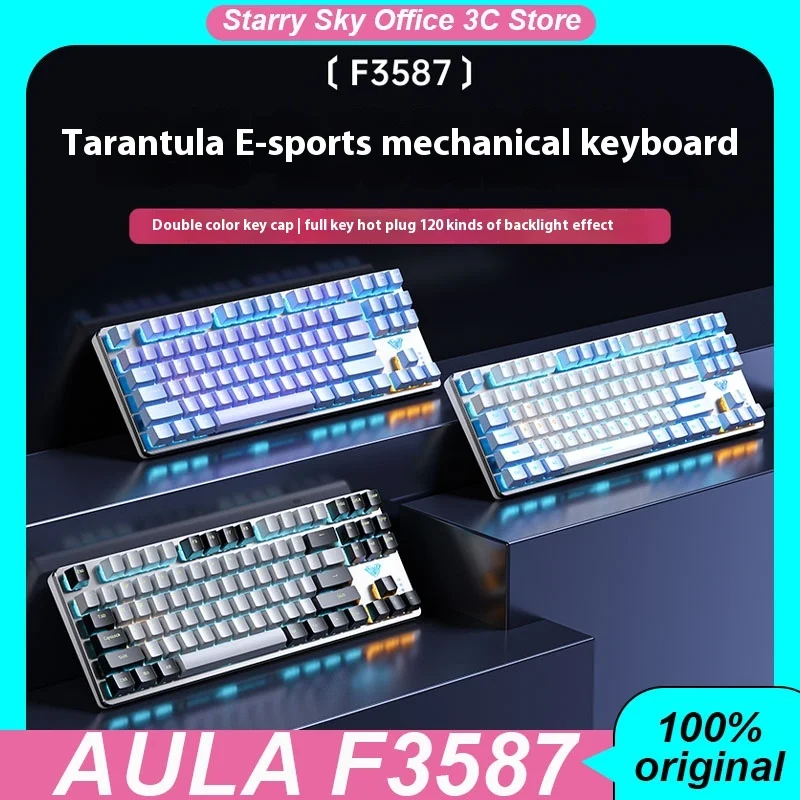 Aula F3587 Mechanical Keyboard 87keys Side Engraved Translucent Characters Hot Plug Rgb Customized Gaming Keyboard Laptop Gift
Aula F3587 Mechanical Keyboard 87keys Side Engraved Translucent Characters Hot Plug Rgb Customized Gaming Keyboard Laptop Gift