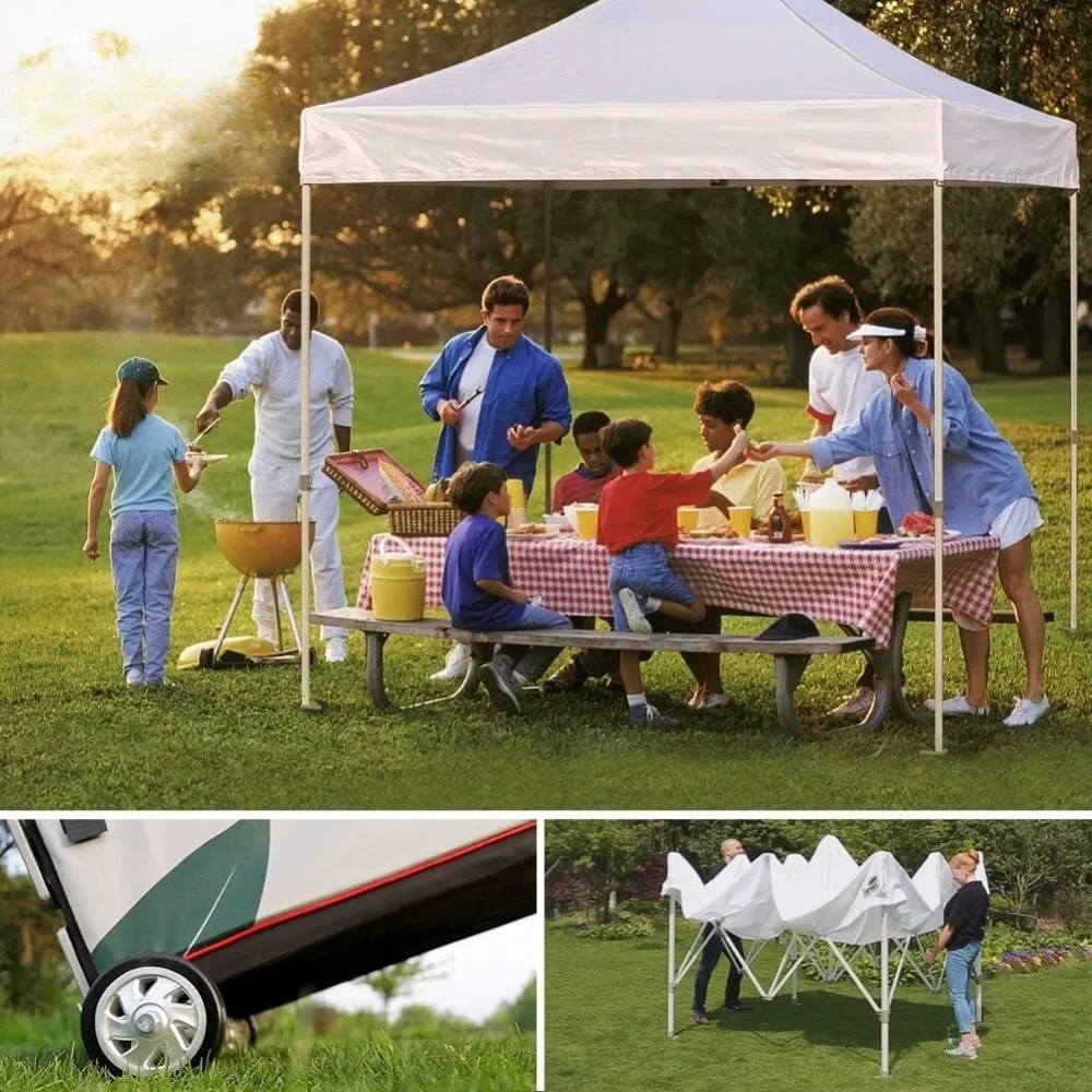 USA Premium 10'x10' Pop-up Canopy Tent Commercial Instant Canopies Shelter with Heavy Duty Wheeled Carry Bag Bonus
USA Premium 10'x10' Pop-up Canopy Tent Commercial Instant Canopies Shelter with Heavy Duty Wheeled Carry Bag Bonus