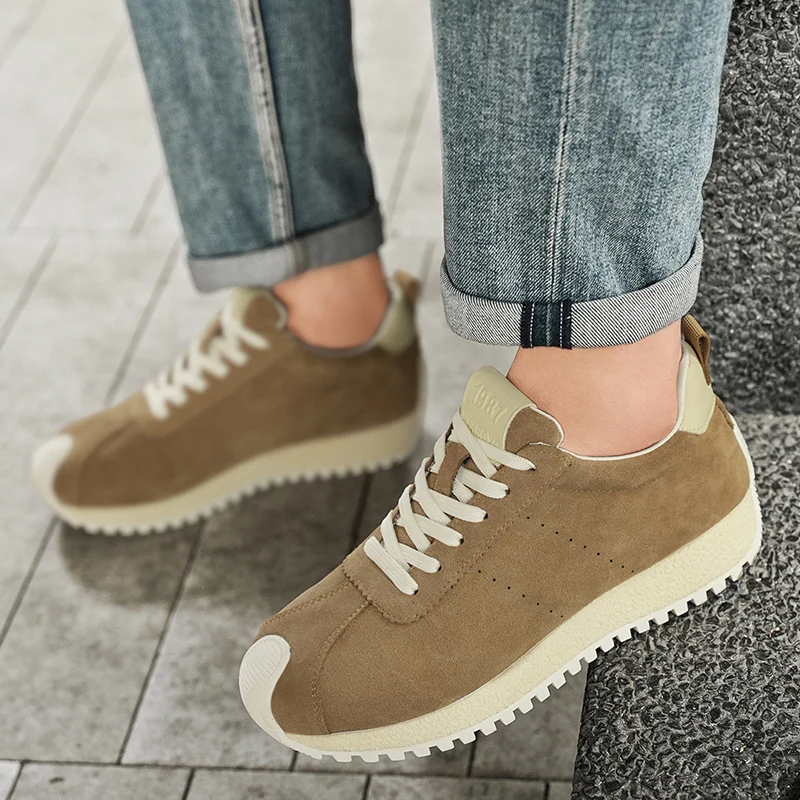 Retro Men Brown Sneakers Platform Non-slip Men's Running Shoes Comfy Suede Leather Training Shoes Man Trainers zapatillas hombre
Retro Men Brown Sneakers Platform Non-slip Men's Running Shoes Comfy Suede Leather Training Shoes Man Trainers zapatillas hombre