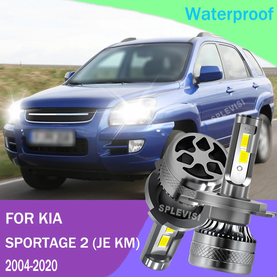 2xH4 LED Car Headlight 6000K Auto Headlamp Led Lights 12V 100%Brand New For KIA SPORTAGE 2 (JE KM) 2004 2005 2006 2007 2008-2020 
2xH4 LED Car Headlight 6000K Auto Headlamp Led Lights 12V 100%Brand New For KIA SPORTAGE 2 (JE KM) 2004 2005 2006 2007 2008-2020
