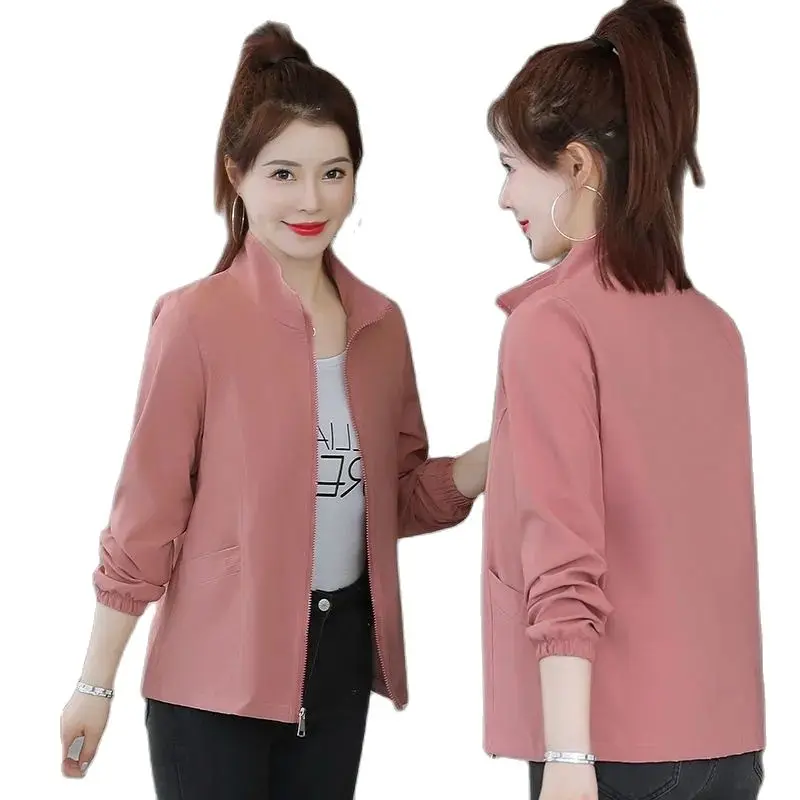 Spring Autumn New Style Women Short Coat Leisure Windbreaker Stand Collar Tooling Jacket Loose Wild Outerwear Female Tops
Spring Autumn New Style Women Short Coat Leisure Windbreaker Stand Collar Tooling Jacket Loose Wild Outerwear Female Tops
