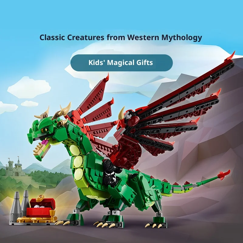 Lego Block 31161 Medieval Flying Dragon Children's and Men's Assembly Blocks Children's Toy Gift
Lego Block 31161 Medieval Flying Dragon Children's and Men's Assembly Blocks Children's Toy Gift