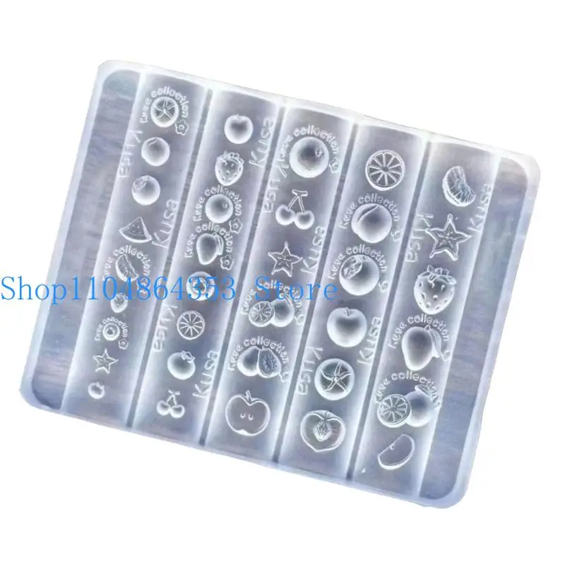 652F Эластичная силиконовая плесень ногти с 8 фруктовыми узорами для легкого выпуска и многоразового ногти
652F Эластичная силиконовая плесень ногти с 8 фруктовыми узорами для легкого выпуска и многоразового ногти