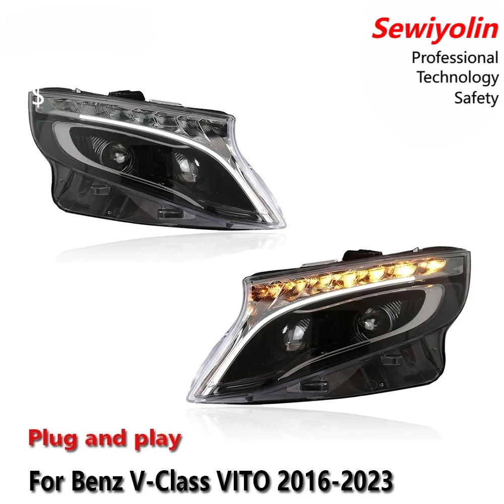 Светодиодные фары в сборе для Mercedes-Benz Vito 2016-2020: противотуманные фары, ДХО, стоп-сигналы, указатели поворота, подключение Plug and Play
Светодиодные фары в сборе для Mercedes-Benz Vito 2016-2020: противотуманные фары, ДХО, стоп-сигналы, указатели поворота, подключение Plug and Play