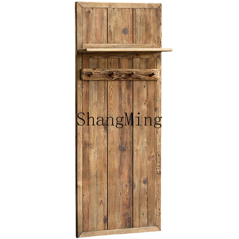 HJ log literary clothes and hats hanging board floor-to-ceiling against the wall wabi-sabi wind living room home coat rack
HJ log literary clothes and hats hanging board floor-to-ceiling against the wall wabi-sabi wind living room home coat rack