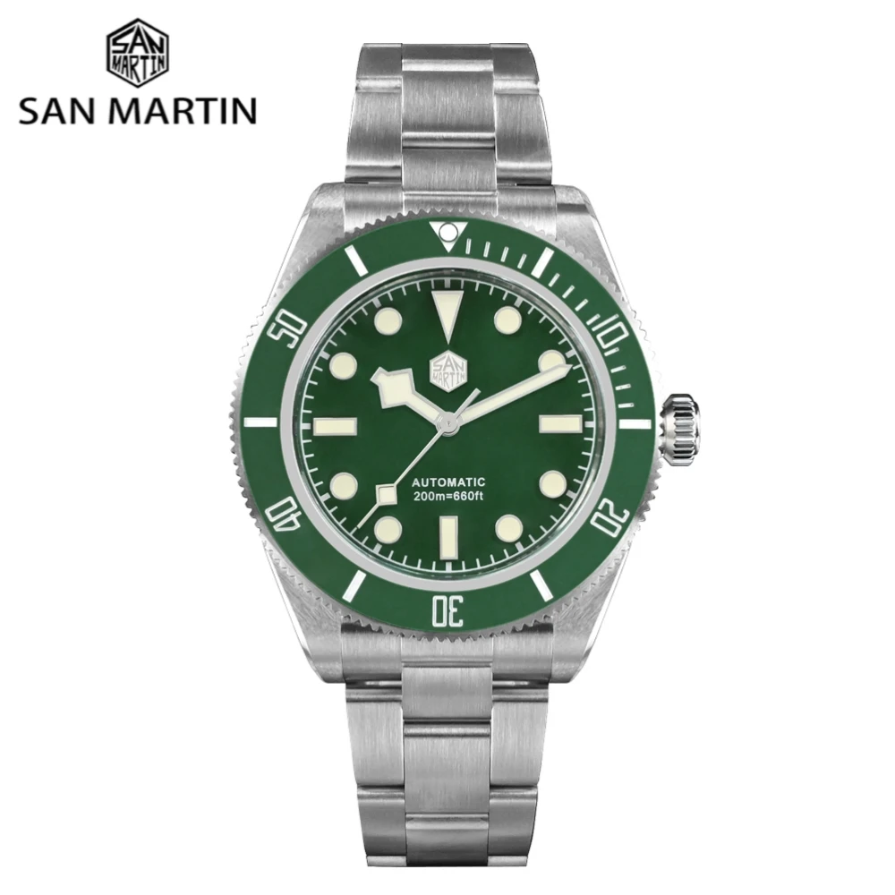 San Martin 40mm Retro BB58 NH35 Diver Watch For Men Ghost Self Wind Mechanical Wristwatch Waterproof 20Bar Luminoius SN0008B
San Martin 40mm Retro BB58 NH35 Diver Watch For Men Ghost Self Wind Mechanical Wristwatch Waterproof 20Bar Luminoius SN0008B