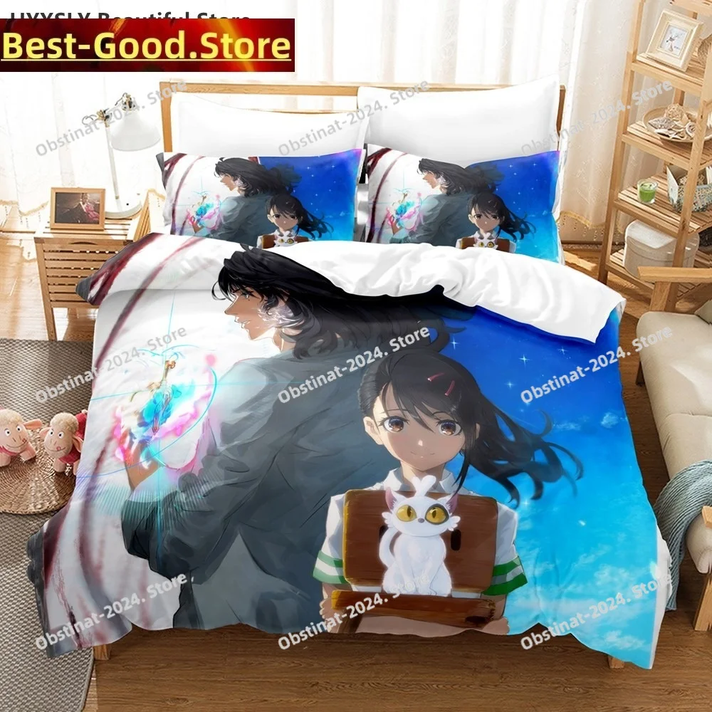 Suzume no Tojimari Bedding Set 3D Anime Polyester Quilt Cover Pillowcases Queen King For Kids Gift Cute Anime Duvet Cover Sets
Suzume no Tojimari Bedding Set 3D Anime Polyester Quilt Cover Pillowcases Queen King For Kids Gift Cute Anime Duvet Cover Sets