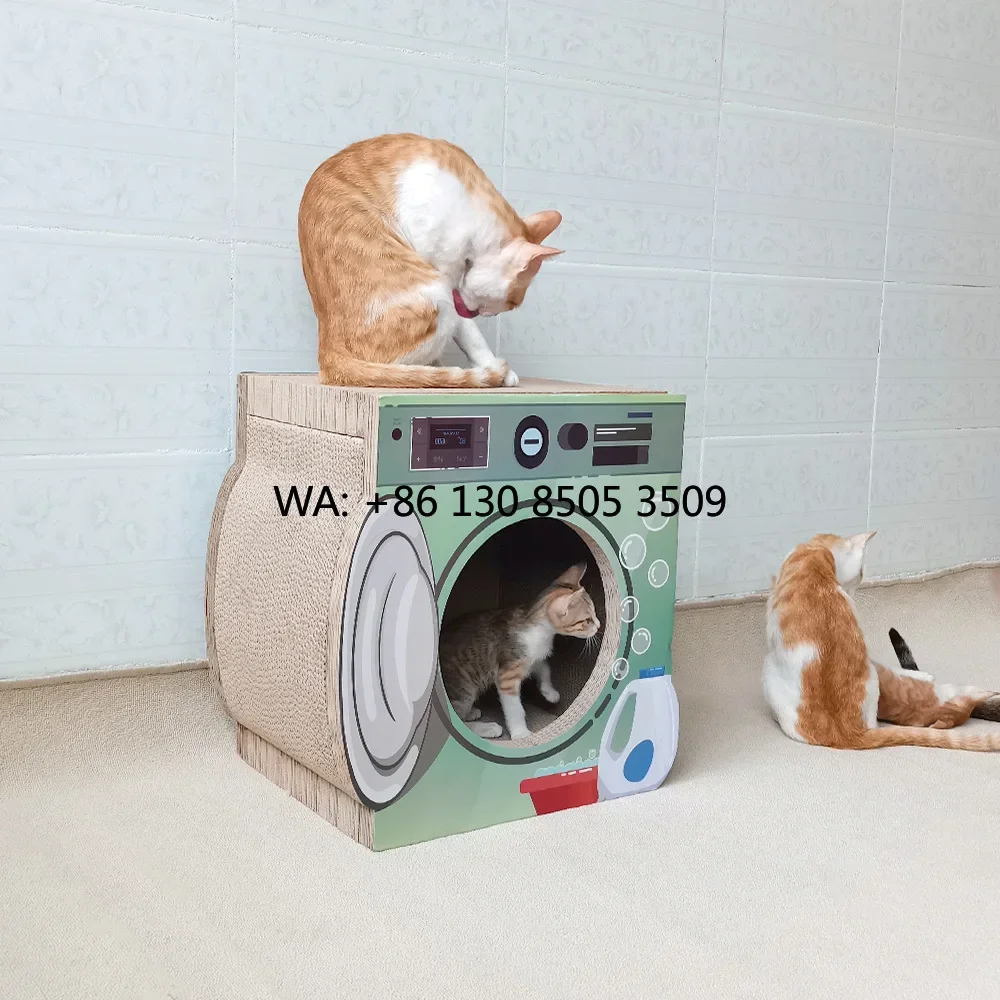 Hot Sale Washing Machine House Shaped Cat Scratcher Corrugated Custom Shaped Cat Scratcher House
Hot Sale Washing Machine House Shaped Cat Scratcher Corrugated Custom Shaped Cat Scratcher House