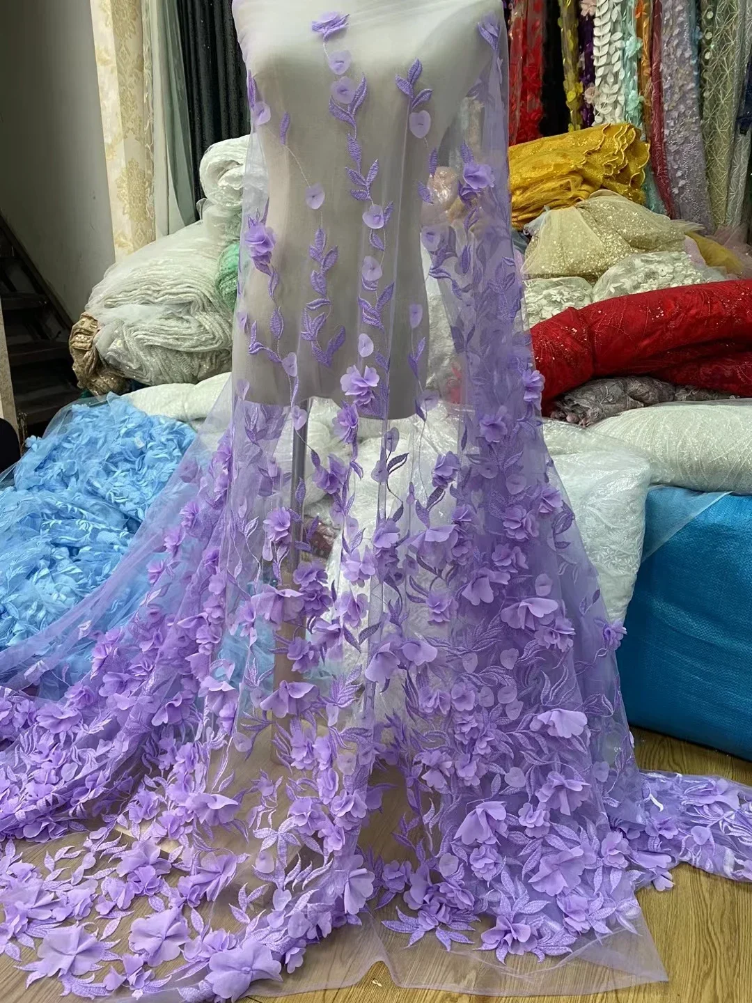 Purple African 3D Flowers Lace Fabric 2023 High Quality 3D Flowers Embroidered French Nigerian Lace Fabric For Wedding PJH2302
Purple African 3D Flowers Lace Fabric 2023 High Quality 3D Flowers Embroidered French Nigerian Lace Fabric For Wedding PJH2302