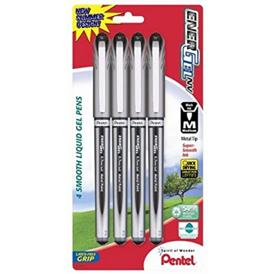 ENER-GEL NV Liquid Gel Pen, 0.7mm, Metal Tip, Ink, 4 Pack BL27BP4A
ENER-GEL NV Liquid Gel Pen, 0.7mm, Metal Tip, Ink, 4 Pack BL27BP4A