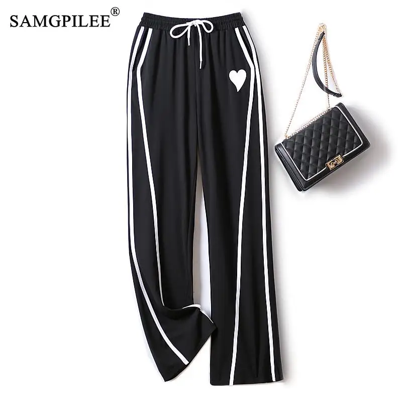 Casual Wide-leg Pants Women 2022 Summer Natural Waist Cloth Strips Stitching Leggings Long Sweatpants Harajuku Female Clothing
Casual Wide-leg Pants Women 2022 Summer Natural Waist Cloth Strips Stitching Leggings Long Sweatpants Harajuku Female Clothing