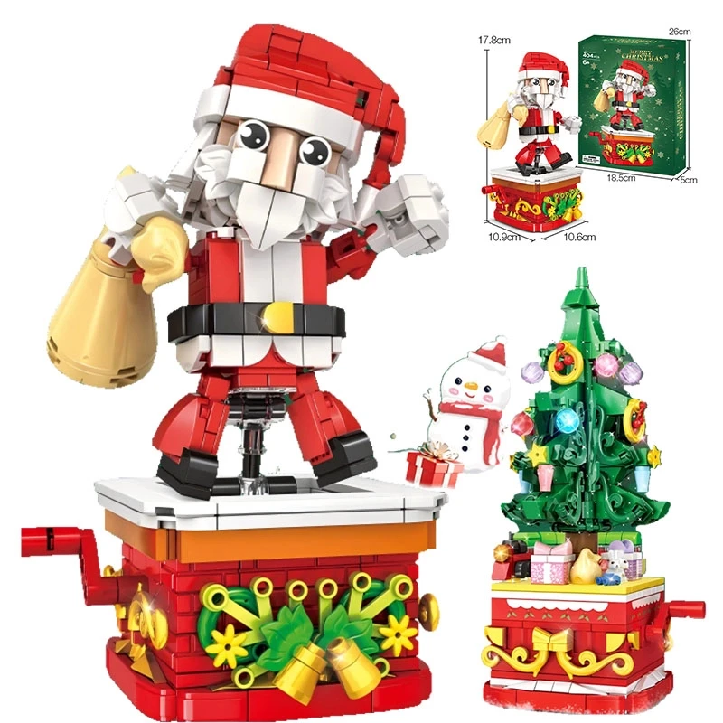 Креативная рождественская коллекция, строительные блоки MOC, Санта-Клаус, елочные украшения, модель кирпича для взрослых, детские игрушки, подарки 
Креативная рождественская коллекция, строительные блоки MOC, Санта-Клаус, елочные украшения, модель кирпича для взрослых, детские игрушки, подарки