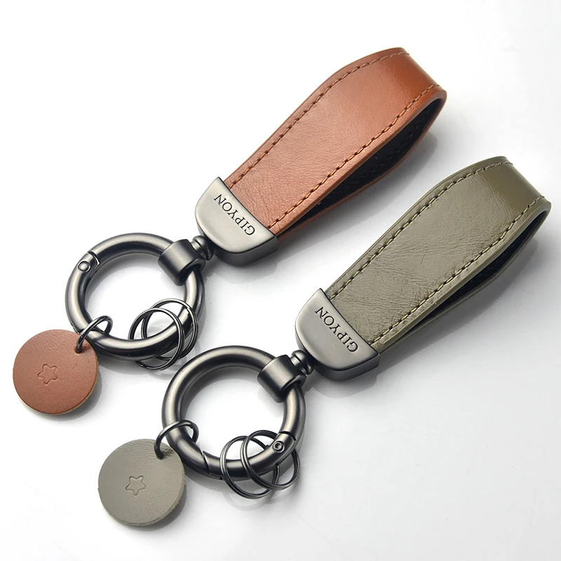 1Pc Leather Car Keychain, Gunmetal Buckle Luxury Strap Multifunctional, Universal Key Fob Holder for Business Gift Men Women
1Pc Leather Car Keychain, Gunmetal Buckle Luxury Strap Multifunctional, Universal Key Fob Holder for Business Gift Men Women