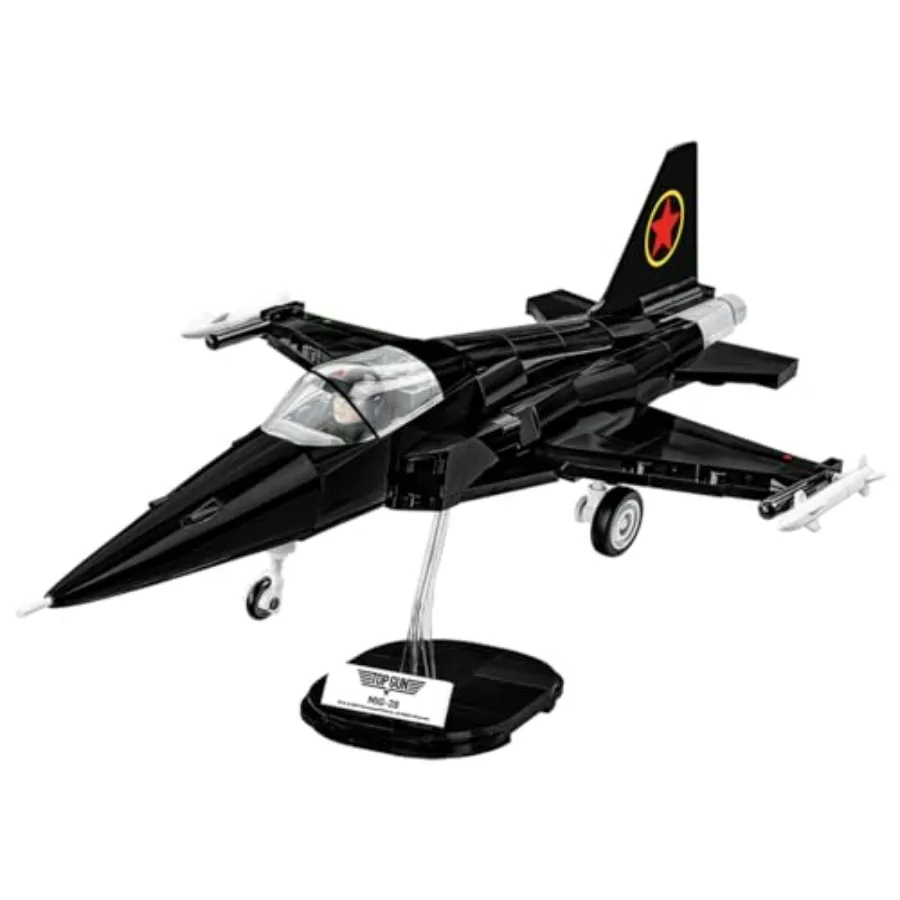 TOP Gun 1986 MIG-28 Aircraft Building Set, 332 Pieces for aviation enthusiasts, ABS plastic, gray and black, snap-fit assembly
TOP Gun 1986 MIG-28 Aircraft Building Set, 332 Pieces for aviation enthusiasts, ABS plastic, gray and black, snap-fit assembly