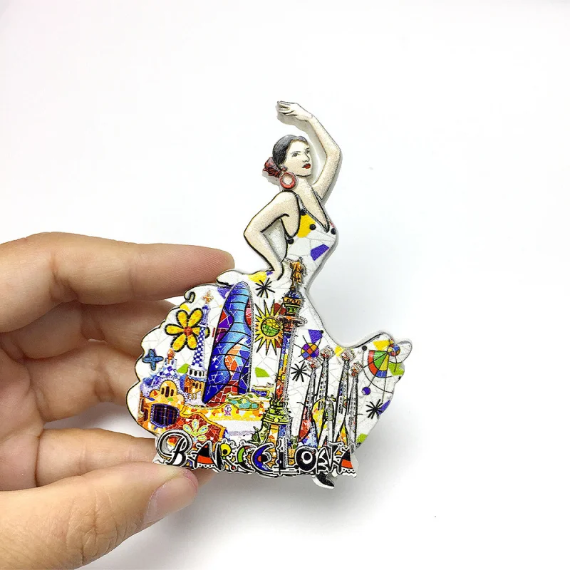 Barcelona, Spain City Scenery Dancer Cultural and Creative Refrigerator Magnet Travel Souvenir Home Decoration
Barcelona, Spain City Scenery Dancer Cultural and Creative Refrigerator Magnet Travel Souvenir Home Decoration