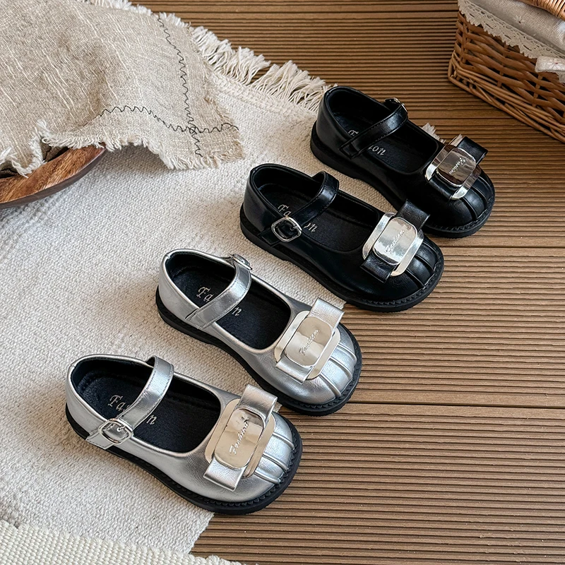 Girls Flats Children Princess Shoes With Bow-knot Kids Formal Occasion Elegant Classic Korean Version Fashionable Leather Shoes
Girls Flats Children Princess Shoes With Bow-knot Kids Formal Occasion Elegant Classic Korean Version Fashionable Leather Shoes