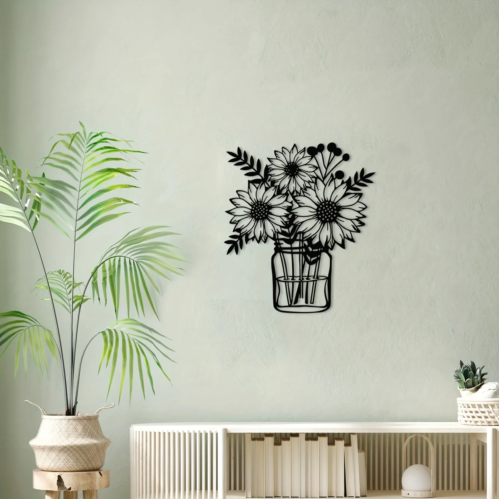 Sunflower Metal Wall Decor Metal Vase Wall Art Metal Wall Sculptures Hanging Decor for Indoor Kitchen Bathroom Decor
Sunflower Metal Wall Decor Metal Vase Wall Art Metal Wall Sculptures Hanging Decor for Indoor Kitchen Bathroom Decor