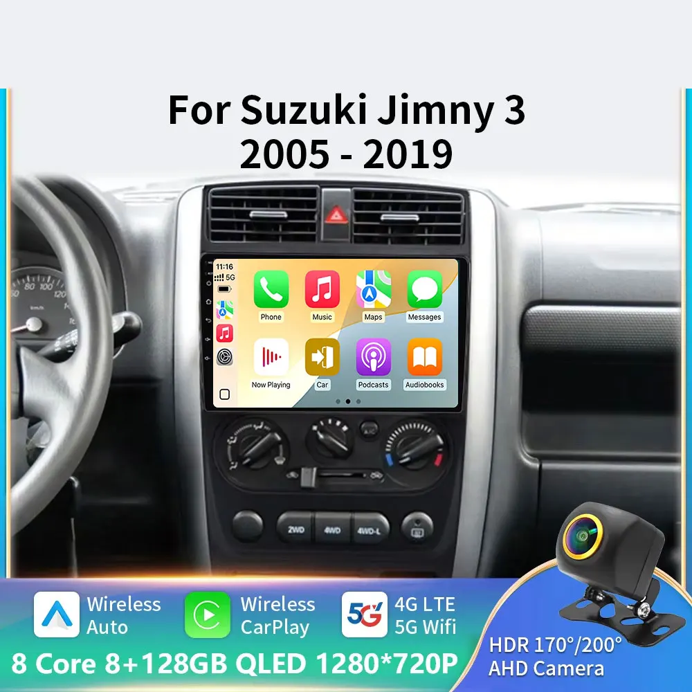 Для Suzuki Jimny 3 2005-2016 2017 2018 2019 Android 15 автомобильный аудио мультимедийный плеер WIFI 4G GPS-навигация Carplay авто автомобильный радиоприемник
Для Suzuki Jimny 3 2005-2016 2017 2018 2019 Android 15 автомобильный аудио мультимедийный плеер WIFI 4G GPS-навигация Carplay авто автомобильный радиоприемник