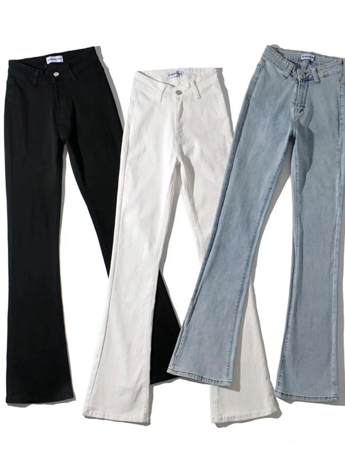 American Street Style High Waist Bell Bottom Denim Jeans Long Leg Lengthening Straight Cut Retro Straight Tube Pants
American Street Style High Waist Bell Bottom Denim Jeans Long Leg Lengthening Straight Cut Retro Straight Tube Pants