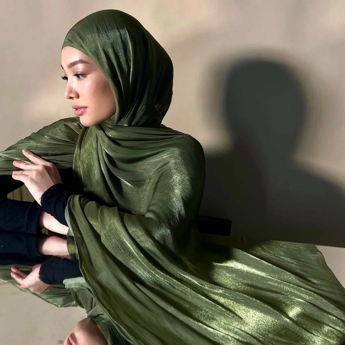 Newest Lady Smooth Soft Turbans Scarves Shiny Silk Feeling Hijab Crepe Crinkle Shawl Glitter Plain Shimmer Muslim Women Scarf
Newest Lady Smooth Soft Turbans Scarves Shiny Silk Feeling Hijab Crepe Crinkle Shawl Glitter Plain Shimmer Muslim Women Scarf