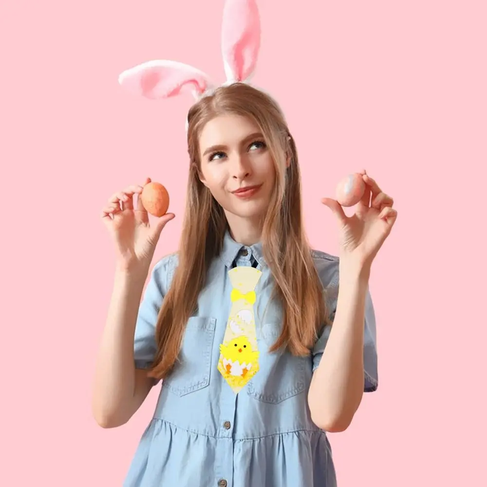 Bunny Easter Rabbit Tie Kawaii Chick Egg Pattern Easter Party Decoration Colorful Shiny Cartoon Tie Easter Supplies
Bunny Easter Rabbit Tie Kawaii Chick Egg Pattern Easter Party Decoration Colorful Shiny Cartoon Tie Easter Supplies