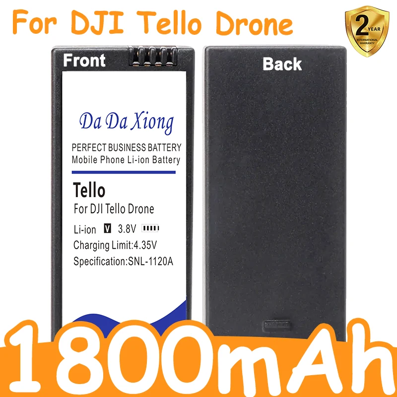 DaDaXiong Brand-New 1800mAh High Capacity Battery for DJI Tello Drone Flight Battery Accessories
DaDaXiong Brand-New 1800mAh High Capacity Battery for DJI Tello Drone Flight Battery Accessories