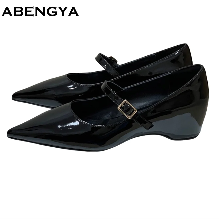 2025 Spring Patent Leather Women Pumps Point Toe Wedge Heel Party Shoes For Woman High Heel Mary Jeans Shoes Ladies
2025 Spring Patent Leather Women Pumps Point Toe Wedge Heel Party Shoes For Woman High Heel Mary Jeans Shoes Ladies