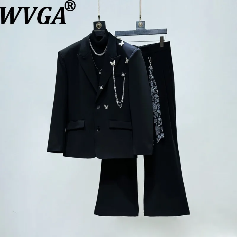 WVGA Spring Autumn New Men Butterfly Chain Trendy Design High-End Shoulder Padded Blazer Niche Chic Casual Suit Pants Set W18956
WVGA Spring Autumn New Men Butterfly Chain Trendy Design High-End Shoulder Padded Blazer Niche Chic Casual Suit Pants Set W18956