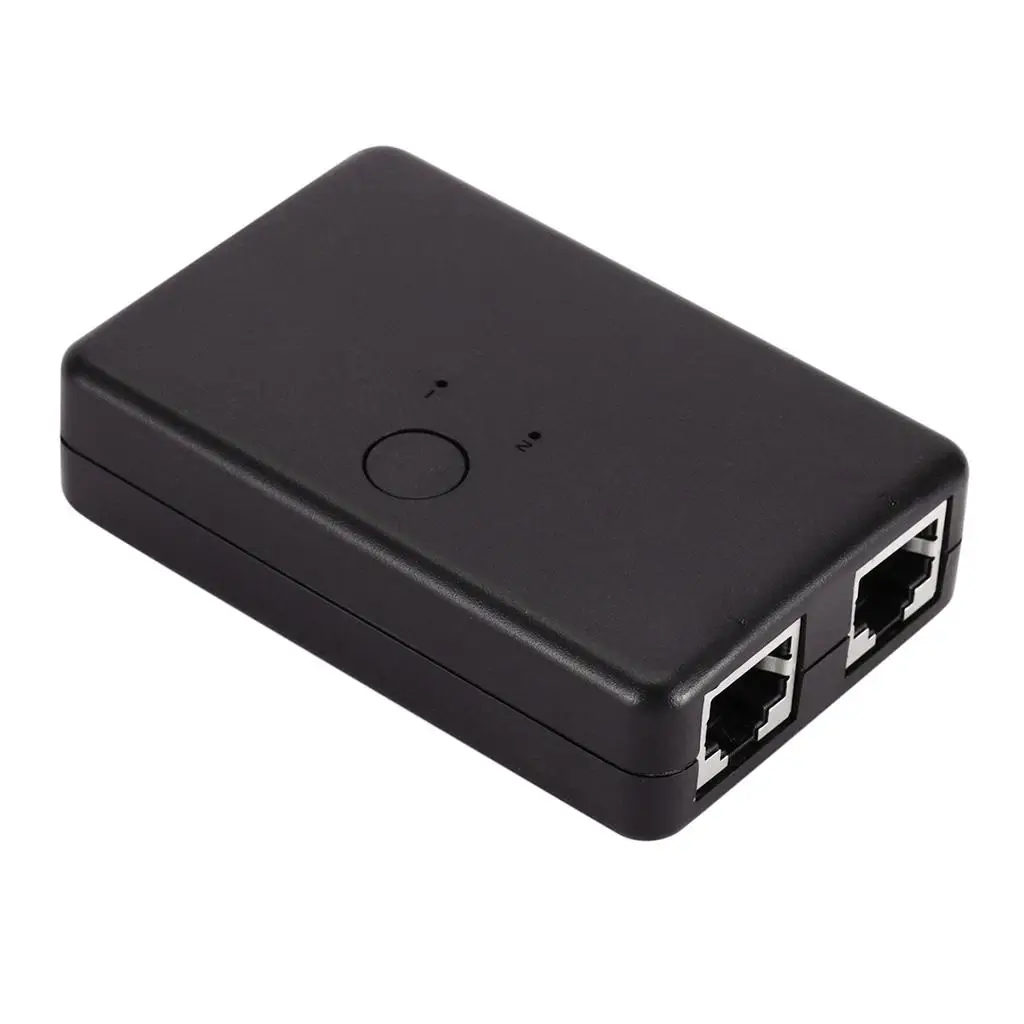 2-портовый сетевой коммутатор, Ethernet-адаптер, интернет-хаб, черный
2-портовый сетевой коммутатор, Ethernet-адаптер, интернет-хаб, черный
