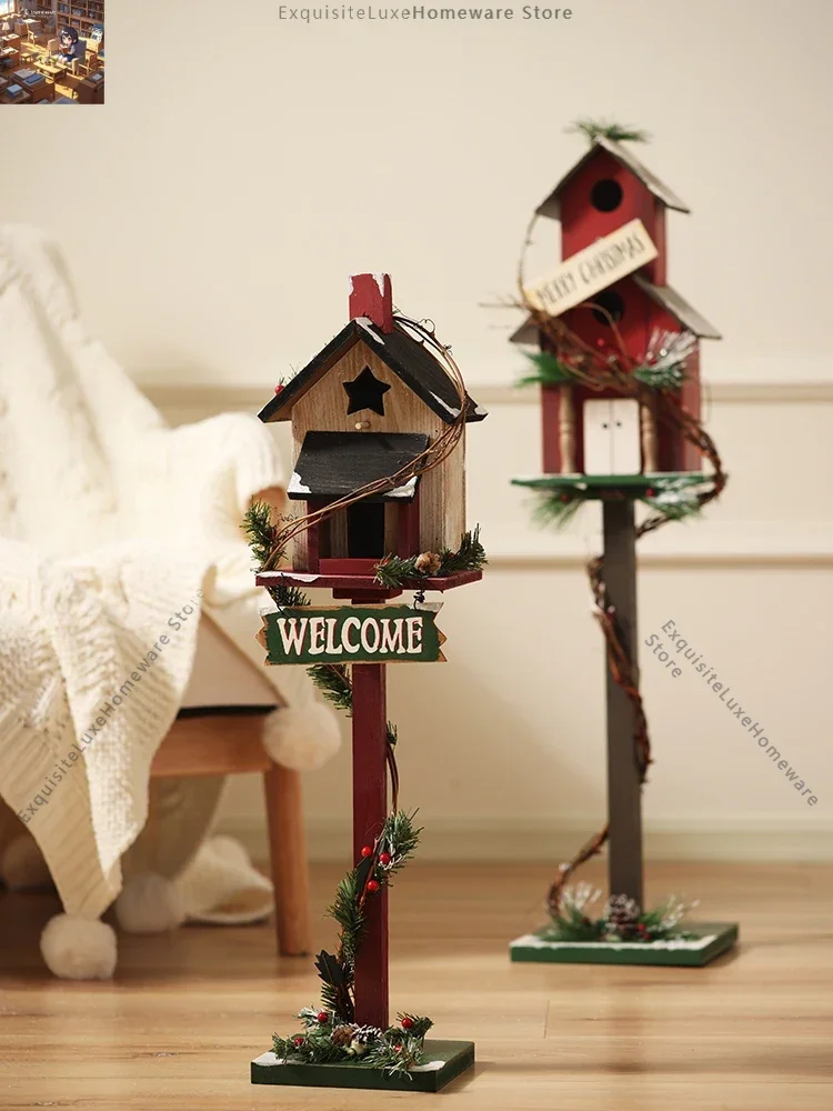 Christmas decorations ornament mailbox bird's nest wooden house house photography props window Christmas scene decoration
Christmas decorations ornament mailbox bird's nest wooden house house photography props window Christmas scene decoration