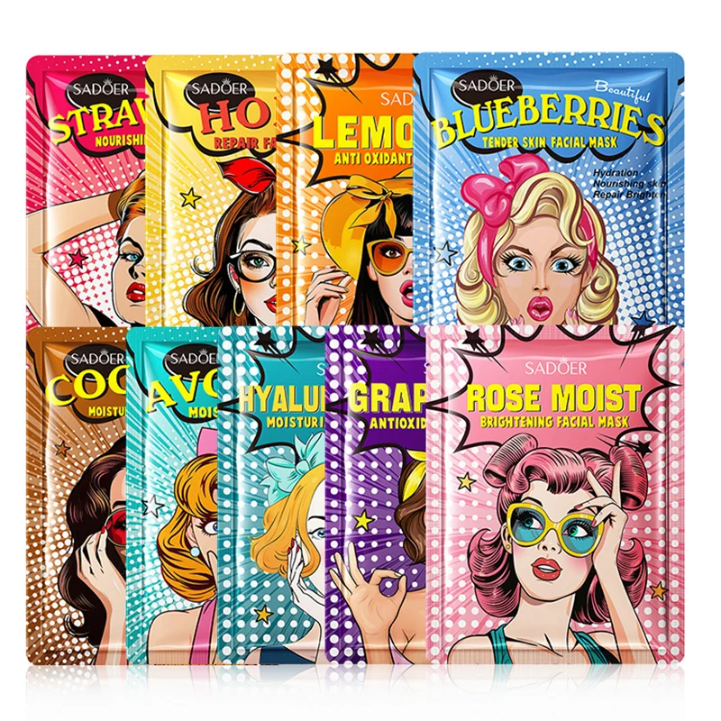 1pcs Goddess SADOER Hyaluronic Acid Facial Mask Moisturizing Hydrating Mask Deep Moisturizing Tender Skin Mask Facial Skin Care
1pcs Goddess SADOER Hyaluronic Acid Facial Mask Moisturizing Hydrating Mask Deep Moisturizing Tender Skin Mask Facial Skin Care