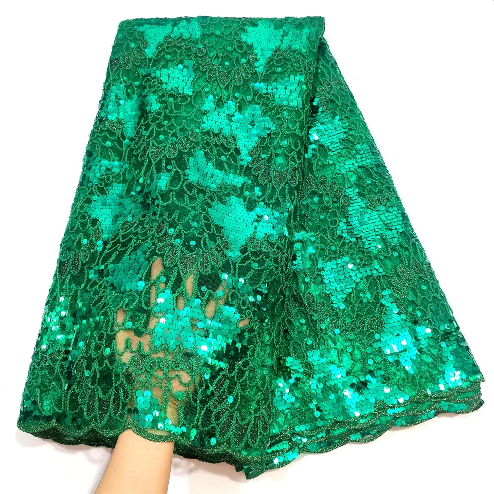 2023 High Quality African Nigerian Lace Fabric Sequins Embroidery French Tulle Wedding Party Dress Guipure Lace Fabric 5Yards
2023 High Quality African Nigerian Lace Fabric Sequins Embroidery French Tulle Wedding Party Dress Guipure Lace Fabric 5Yards