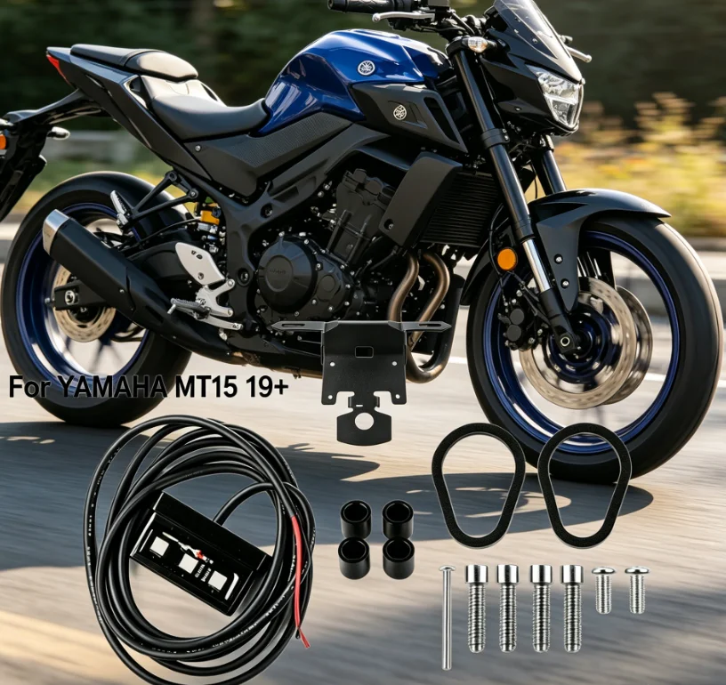 Suitable for YAMAHA MT15 19 + motorcycle license plate holder Short tail license plate holder
Suitable for YAMAHA MT15 19 + motorcycle license plate holder Short tail license plate holder