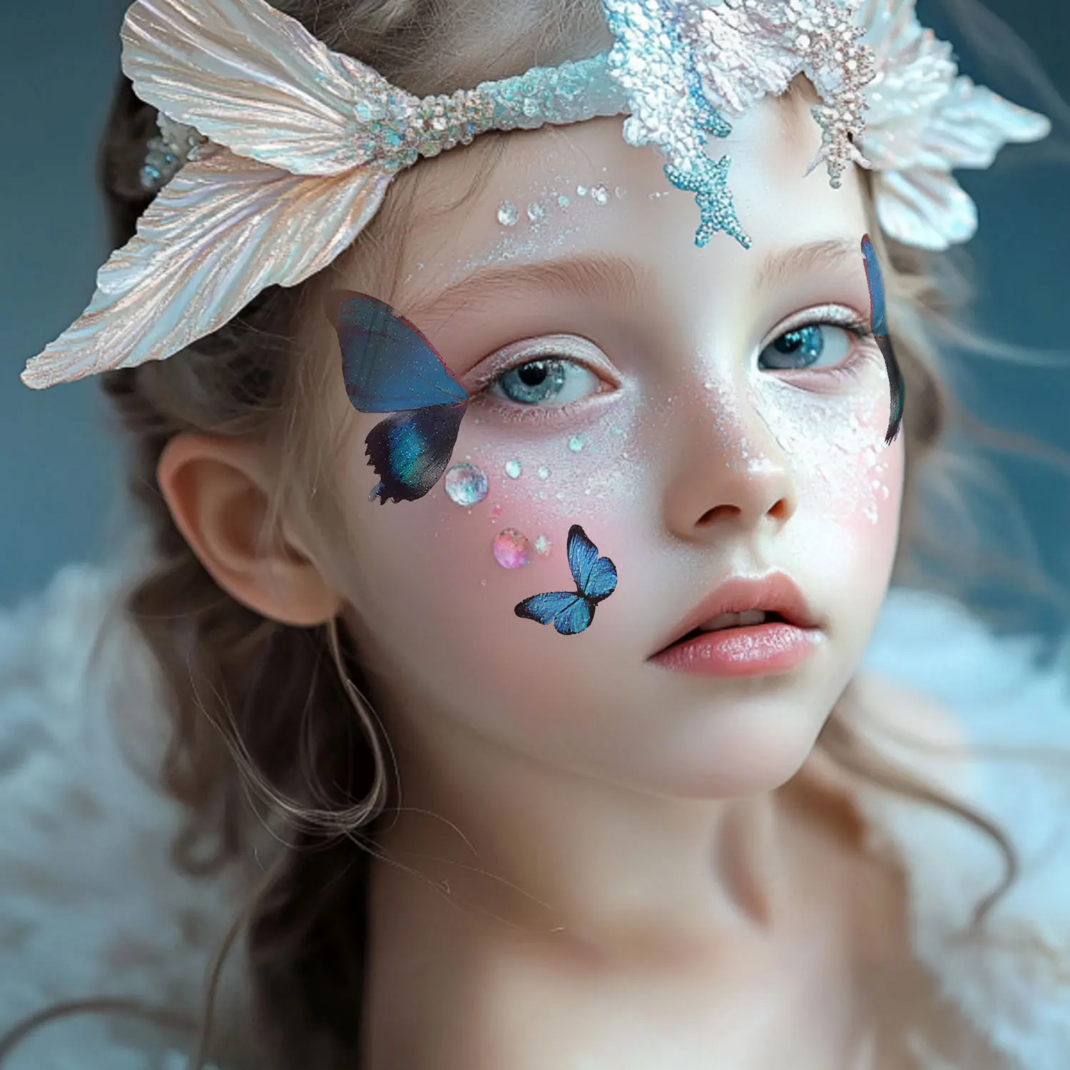Butterfly fine flash face children's color waterproof advanced sense corner clavicle colorful glitter sticker
Butterfly fine flash face children's color waterproof advanced sense corner clavicle colorful glitter sticker