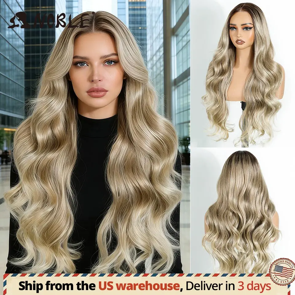 Noble Wear Go Glueless 6x4 Lace Front Wig Pre Plucked Pre Cut Ombre Brown Long Body Wave Synthetic Wig for Black Women Daily Use
Noble Wear Go Glueless 6x4 Lace Front Wig Pre Plucked Pre Cut Ombre Brown Long Body Wave Synthetic Wig for Black Women Daily Use