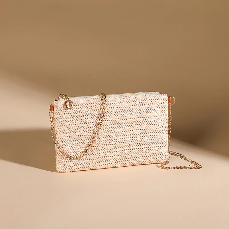 2024 new women's ultra simple chain small square bag casual simple grass weaving craft single shoulder slanted body mobile phone
2024 new women's ultra simple chain small square bag casual simple grass weaving craft single shoulder slanted body mobile phone