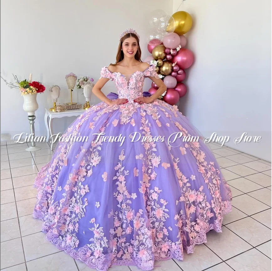 Фиолетовые платья принцессы Quinceanera, 2025 г., элегантный корсет без бретелек с 3D кружевом и цветочной аппликацией, мексиканский корсет на заказ
Фиолетовые платья принцессы Quinceanera, 2025 г., элегантный корсет без бретелек с 3D кружевом и цветочной аппликацией, мексиканский корсет на заказ