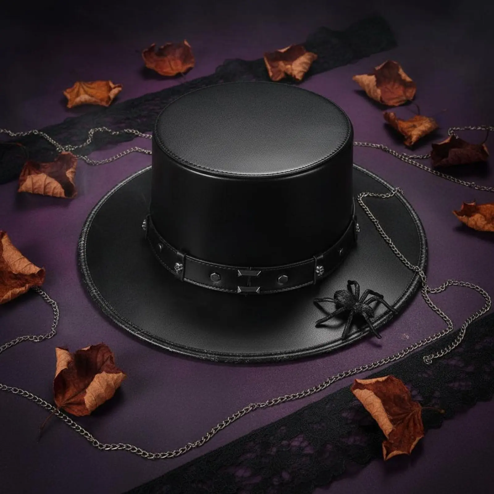 Steampunk Formal Hat Vintage Look Black Leather Formal Hat Historical and Design Topper Long-Lasting Costume Accessory
Steampunk Formal Hat Vintage Look Black Leather Formal Hat Historical and Design Topper Long-Lasting Costume Accessory