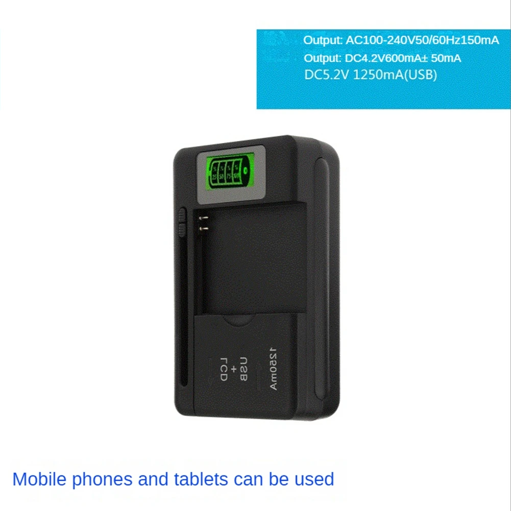 Durable-Universal Mobile Battery Charger LCD Indicator Screen With USB-Port For Cell Phone Chargers Battery Charging US Plug
Durable-Universal Mobile Battery Charger LCD Indicator Screen With USB-Port For Cell Phone Chargers Battery Charging US Plug
