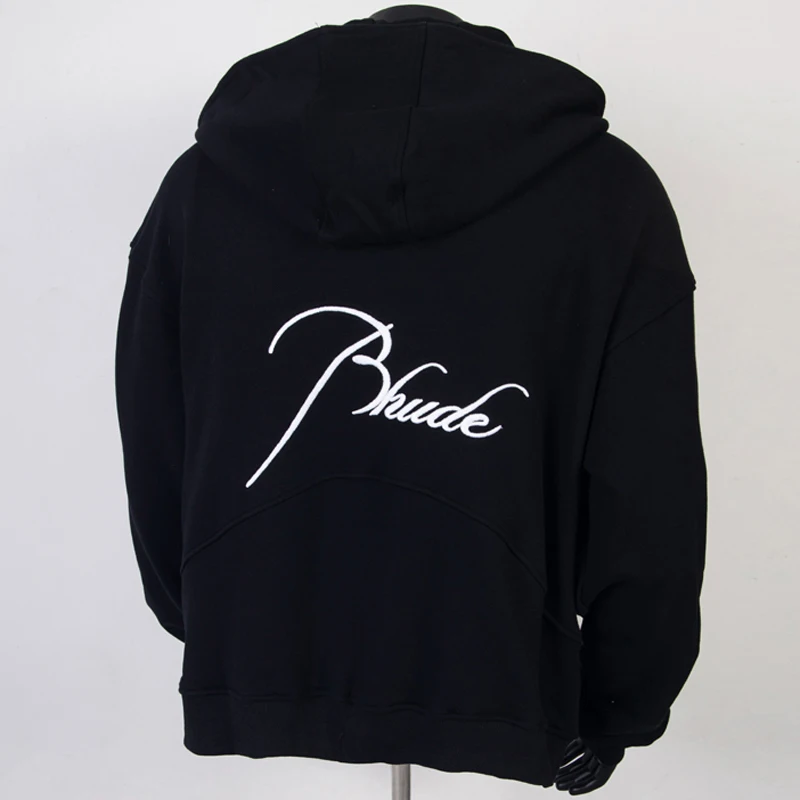 Real Photo Rhude Hoodie High Quality Casual Pattern Letter Print Loose Zipper Hooded Sweatshirt Men Women
Real Photo Rhude Hoodie High Quality Casual Pattern Letter Print Loose Zipper Hooded Sweatshirt Men Women