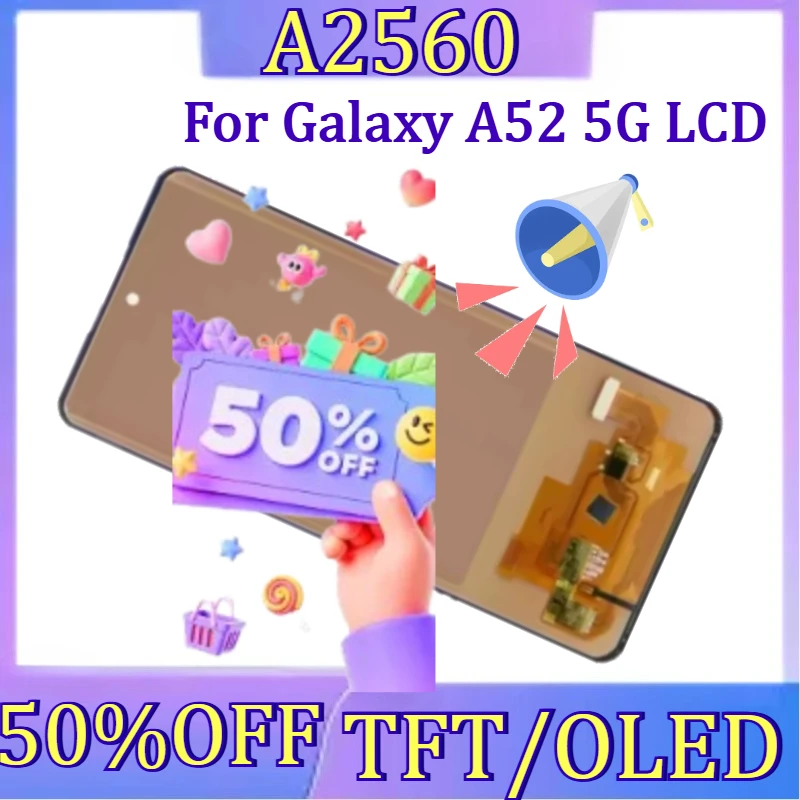 For Galaxy A52 5G LCD New TFT/OLED For Samsung A52 5G LCD Display Touch Screen Digitizer with Frame
For Galaxy A52 5G LCD New TFT/OLED For Samsung A52 5G LCD Display Touch Screen Digitizer with Frame