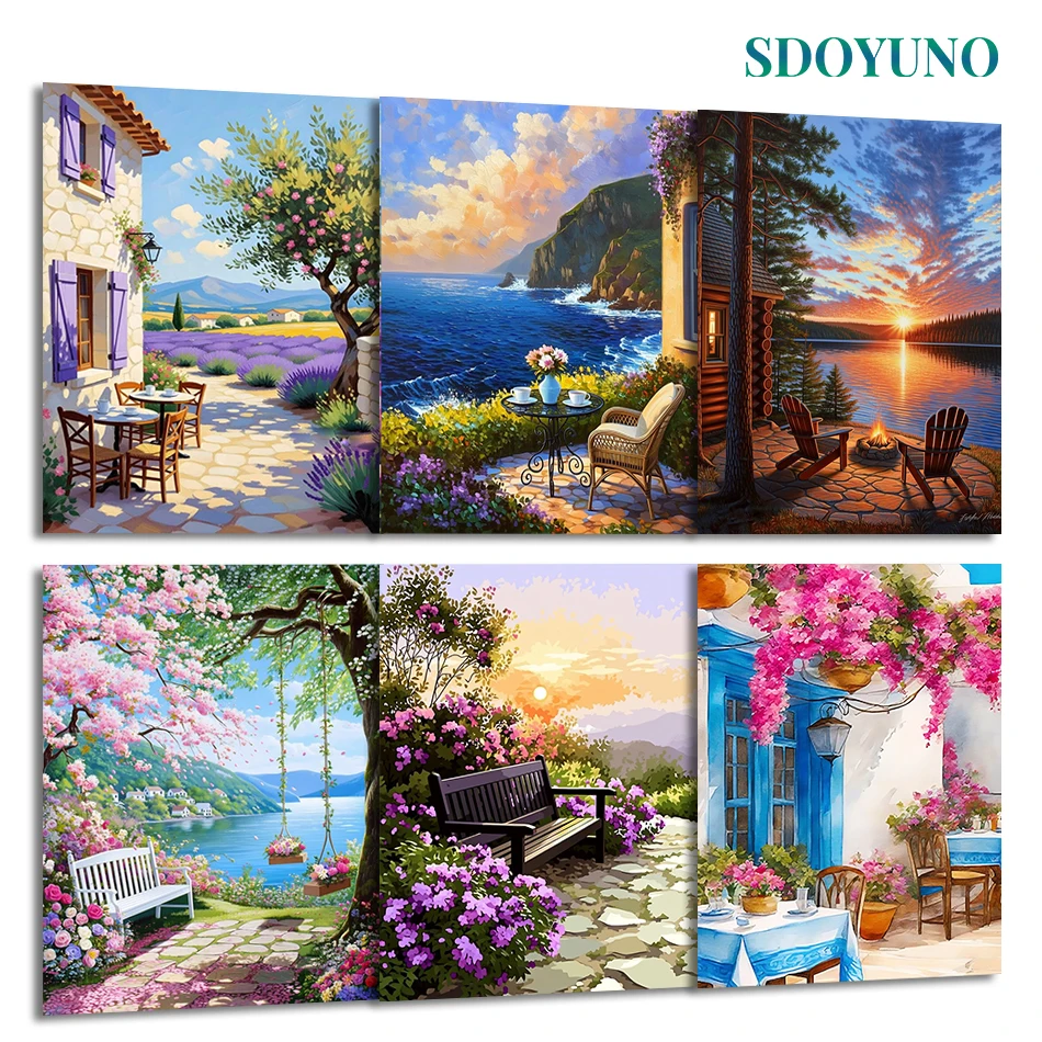 SDOYUNO Painting By Number Adults New Landscape Oil Art Watercolor Color Markers With Frame Pictures By Numbers Home Decoration
SDOYUNO Painting By Number Adults New Landscape Oil Art Watercolor Color Markers With Frame Pictures By Numbers Home Decoration