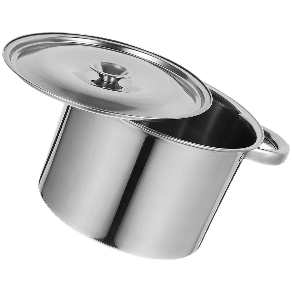 Soup Pot Heavy Duty Cooking Large Boiling with Lid Kitchen Stew Deep Stock Silver
Soup Pot Heavy Duty Cooking Large Boiling with Lid Kitchen Stew Deep Stock Silver