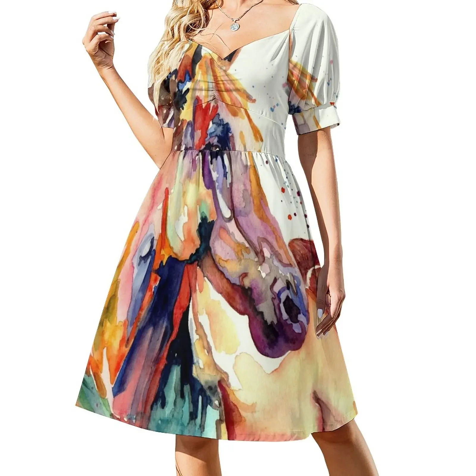 Rainy Horse Short-Sleeved Dress elegant and pretty women's dresses women formal occasion dresses dress women summer 2025
Rainy Horse Short-Sleeved Dress elegant and pretty women's dresses women formal occasion dresses dress women summer 2025