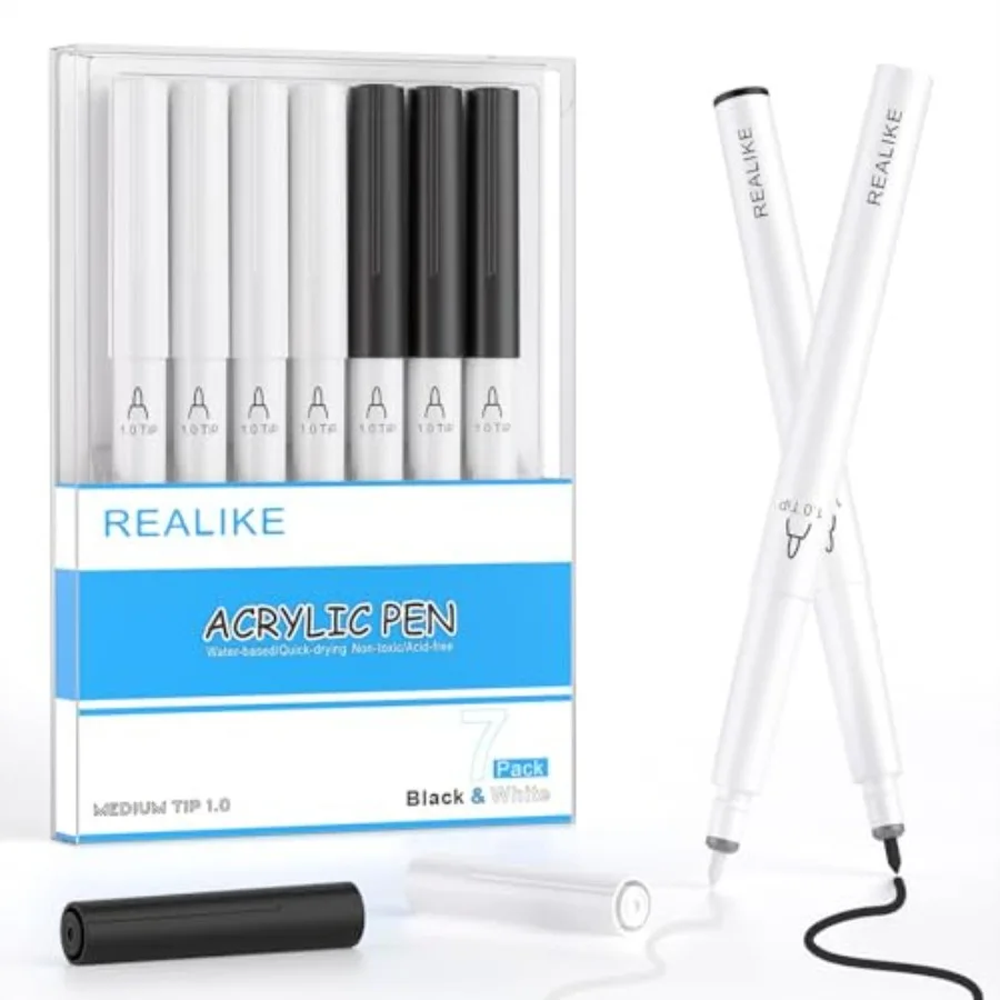 Acrylic Paint Markers for Cricut Maker 4/ Maker 3/Maker/Explore 4/3/Air 2/Air, Black White Acrylic Paint Pens for Rocks, Paper,
Acrylic Paint Markers for Cricut Maker 4/ Maker 3/Maker/Explore 4/3/Air 2/Air, Black White Acrylic Paint Pens for Rocks, Paper,