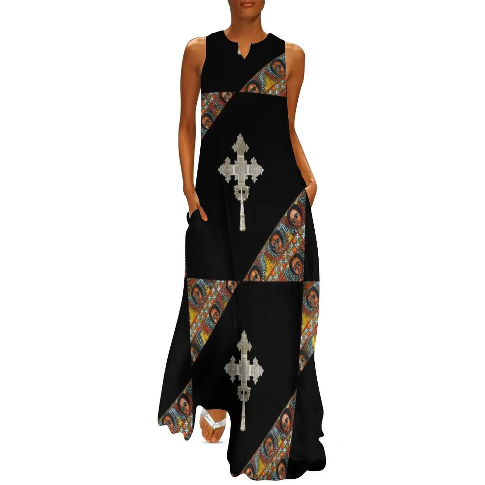 Ethiopian Orthodox Long Dress Dress vintage evening dress women clothing women summer 2025
Ethiopian Orthodox Long Dress Dress vintage evening dress women clothing women summer 2025