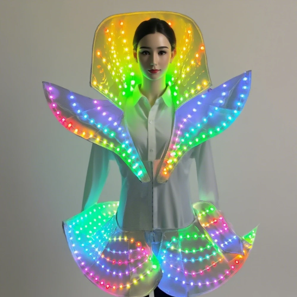 Colorful LED Women's Skirt Stage Performance Costume Elegant Cool Futuristic Design Glowing Support for Events
Colorful LED Women's Skirt Stage Performance Costume Elegant Cool Futuristic Design Glowing Support for Events