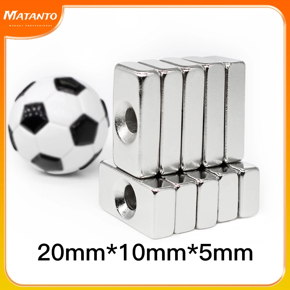 2/5/10/20/30/50PCS 20x10x5-4mm Countersunk Hole 4mm Block Permanent NdFeB Magnet 20x10x5-4 Rare Earth Strong Magnet 20*10*5-4
2/5/10/20/30/50PCS 20x10x5-4mm Countersunk Hole 4mm Block Permanent NdFeB Magnet 20x10x5-4 Rare Earth Strong Magnet 20*10*5-4
