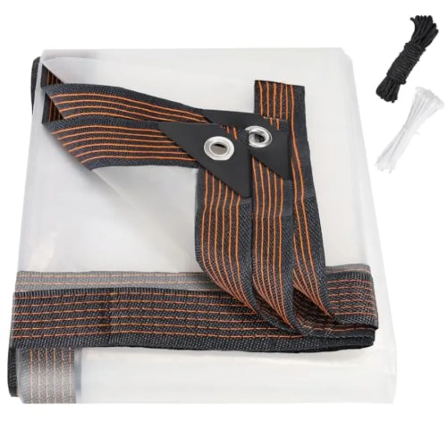 6x10ft Clear Waterproof Tarps Heavy Duty Transparent Tarpaulins Clear Vinyl Tarps with GrommetOutdoor Transparent Cover for Gre
6x10ft Clear Waterproof Tarps Heavy Duty Transparent Tarpaulins Clear Vinyl Tarps with GrommetOutdoor Transparent Cover for Gre