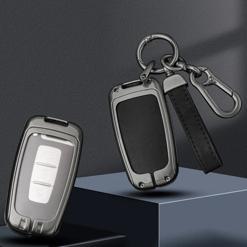 New Alloy Car Key Case Cover for Hyundai Solaris HB20 Veloster SR IX35 Accent Elantra I30 for KIA RIO Forte K2 K3 K5 Sportage
New Alloy Car Key Case Cover for Hyundai Solaris HB20 Veloster SR IX35 Accent Elantra I30 for KIA RIO Forte K2 K3 K5 Sportage